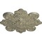 Ekena Millwork Katheryn Ceiling Medallion, Hand-Painted Castle Stone Crackle, 18 1/8"OD x 1 1/4"P CM18KACSC - alternate 2